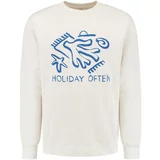 Shiwi Sweater majica 'HOLIDAY OFTEN' plava / bijela