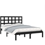  Okvir za krevet od masivnog drva crni 140 x 190 cm | shoptok.hr