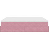 vidaXL okvir kreveta s madracima ružičasti 200x200cm baršunasti | shoptok.hr
