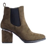 VINCEZA Dark green suede boots on Vincez post | Shoptok.si
