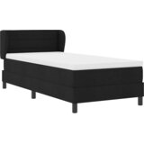  s opruga kutije s uzglavljem Crna 90 x 190 cm tkanina | shoptok.hr