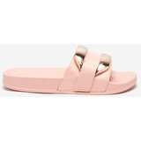 Resti Pink women's slippers with gold Serina ornament - Footwear | Shoptok.si