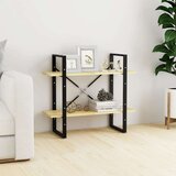 vidaXL Knjižna omara 2-nadstropna 80x30x70 cm trdna borovina Cene