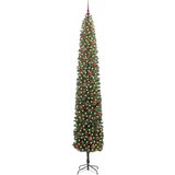 vidaXL Umestno božično drevo Zelena 270 cm PVC in Jeklo in Plastika | Shoptok.si