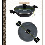 BE Living Niska posuda za kuhanje s poklopcem Delight Black 28 cm | shoptok.hr
