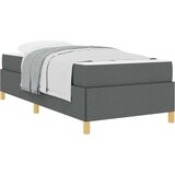 vidaXL Postelja z vzmetnico Drugo Temno siva in bela in temno siva | Shoptok.si
