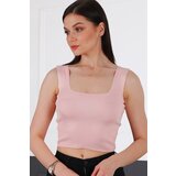 Dewberry Z2001 LADIES' CROPPY BLOUSE-PINK Cene