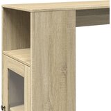  Barski stol s držačima boja hrasta sonome 101x40x103,5cm drveni | shoptok.hr