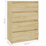 vidaXL Bočni ormarić 60 x 36 x 84 cm od masivne borovine | shoptok.hr