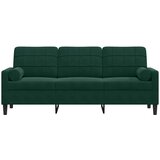  Trosjed s ukrasnim jastucima tamnozeleni 180 cm baršunasti | shoptok.hr