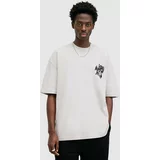 AllSaints Bombažna kratka majica ORLANDO SS moška, bela barva, M022PA