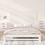  Zidno uzglavlje bijelo 147 x 3 x 90 cm od masivne borovine | shoptok.hr