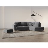 Cosmopolitan Design Svijetlo siva baršunasti sklopiva/s prostorom za odlaganje kutna garnitura (s desnim kutom/u obliku slova L) Kyoto – | shoptok.hr