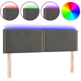  LED uzglavlje tamnosivo 144x5x78/88 cm baršunasto | shoptok.hr