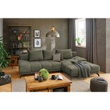 Hom`in KOTNA SEDEŽNA GARNITURA, šenilja olivno zelena | Shoptok.si