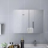  Kupaonski ormarić s ogledalom bijeli 80 x 15 x 60 cm MDF | shoptok.hr