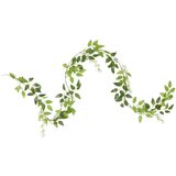  Božićni cvjetni vijenci 6 kom bijeli 200 cm | shoptok.hr