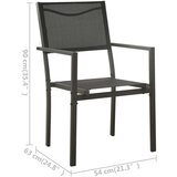  Zunanja jedilna garnitura 3-delna jeklo, (20674997) | Shoptok.si