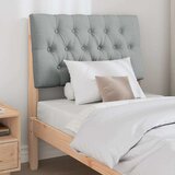  Tapecirani uzglavlje Svijetlo siva 80 cm Čvrsto borovo drvo | shoptok.hr