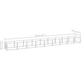 vidaXL kavez za pse srebrni 9 m² čelični | shoptok.hr