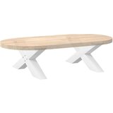  Noge za stolić u obliku slova X 2 kom bijele 70x(30-31) cm | shoptok.hr
