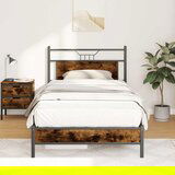 Maison Chic Posteljni okvir - Enojna postelja - Postelja za odrasle brez vzmetnice hrast 100x200 cm inženirski les-J7184, (21760534) | Shoptok.si
