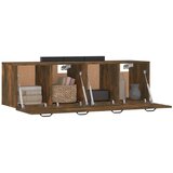  Zidni ormarići 2 kom boja dimljenog hrasta 80x35x36,5 cm drveni | shoptok.hr