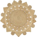  Ručno rađeni pleteni tepih od jute 120 cm | shoptok.hr