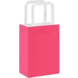  Papirnate vrećice 250 kom s ručkama ružičaste 15x8x21 cm | shoptok.hr