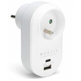 Promate DIVISOR DE REDE MONTIS USB A USB C PARA CELULAR E LAPTOP, BRANCO E CINZA MT147, (5000261416) | Shoptok.si