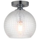 Nadgradni plafonski luster TALISA 1xE27/40W/230V crni hrom | Eponuda.com