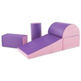  Pjenasti građevni blokovi, mekane igračke, 5 komada - ljubičaste/roze boje | shoptok.hr