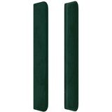  Uzglavlje s ušima tamnozeleno 183x16x118/128 cm baršunasto | shoptok.hr