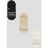 Basic 3 Pack No Show Socks cream
