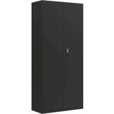 vidaXL Ormarić za spise crni 90 x 40 x 240 cm čelični | shoptok.hr