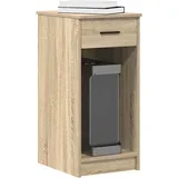 stalak za računalo s ladicom boja hrasta 35x45x77 cm