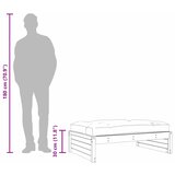  Vrtni tabure 120 x 80 cm od masivnog drva duglazije | shoptok.hr