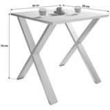 MID.YOU jedilna miza xona, hrast, srebrna | Shoptok.si