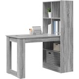  Stol s policom Siva Sonoma 122 x 67 x 145 cm Konstruirano drvo | shoptok.hr