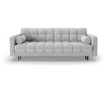 Cosmopolitan Design Svetlo siva raztegljiva sedežna garnitura s prostorom za shranjevanje iz tkanine bouclé 222 cm Bali – | Shoptok.si