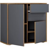 MID.YOU Komoda Salia B80, Antracit, Barva Hrasta Cene