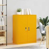  Omarica za shranjevanje Gorčična rumena 80 x 40 x 105 cm Jeklo, (5000152862) | Shoptok.si