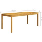  7-dijelni vrtni blagovaonski set bež | shoptok.hr