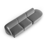 Milo Casa Siva žametna sedežna garnitura levi kot 311 cm Paolo – | Shoptok.si
