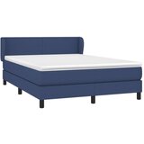  Box spring postelja z vzmetnico modra 140x200 cm blago, (20895839) | Shoptok.si