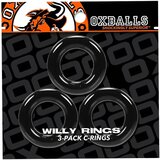 Oxballs Willy Cock Ring 3-Pack Black | Shoptok.si