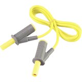 Voltcraft Visokofleksibilni varnostni merilni kabel [lamelni vtič 4 mm - lamelni vtič 4 mm] 1 m rumene barve MSB-501 10 A, (20422679) Cene