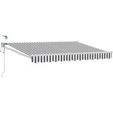 Električna retraktabilna tenda Antracit i bijelo 3 x 2,5 m | shoptok.hr