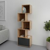Mömax regal steps, barva hrasta, antracit | Shoptok.si
