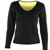  Ženska Neoprenska Fitness Majica FW - 40410 - Crna / Žuta / L | shoptok.hr